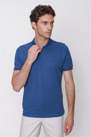 Morven Erkek Marine Basic Polo Yaka Dynamic Fit T-Shirt