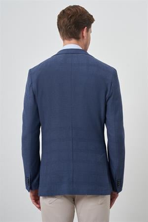 Morven Erkek Marine Dokuma Dynamic Fit Mono Yaka Ceket