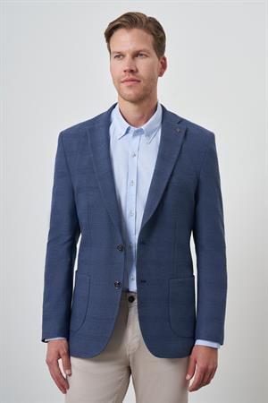 Morven Erkek Marine Dokuma Dynamic Fit Mono Yaka Ceket