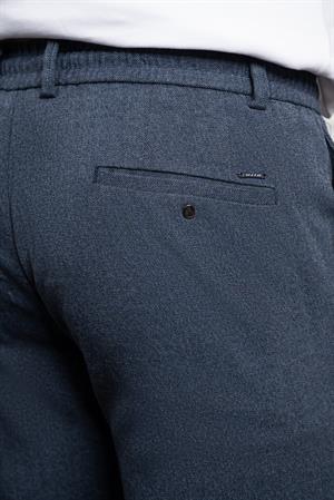 Morven Erkek Marine Jogger Slim Fit Dar Kesim Çıtçıtlı İpli Pantolon