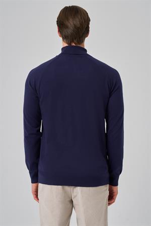 Morven Erkek Marine Trend Core Spun Balıkçı Yaka Dynamic Fit Rahat Kesim Triko