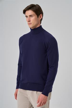 Morven Erkek Marine Trend Core Spun Balıkçı Yaka Dynamic Fit Rahat Kesim Triko