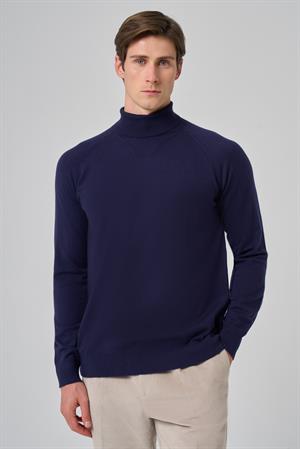 Morven Erkek Marine Trend Core Spun Balıkçı Yaka Dynamic Fit Rahat Kesim Triko