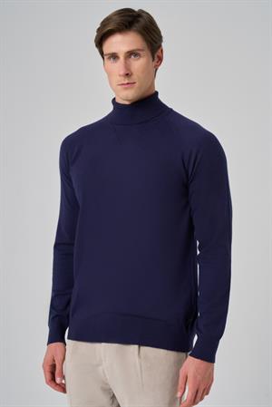 Morven Erkek Marine Trend Core Spun Balıkçı Yaka Dynamic Fit Rahat Kesim Triko