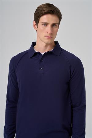 Morven Erkek Marine Trend Core Spun Polo Yaka Dynamic Fit Rahat Kesim Triko