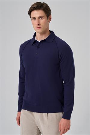 Morven Erkek Marine Trend Core Spun Polo Yaka Dynamic Fit Rahat Kesim Triko