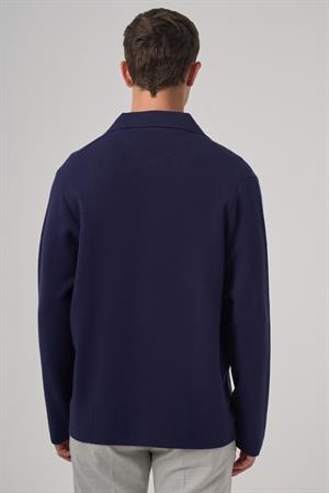 Morven Erkek Marine Trend Kapaklı Cepli Düğmeli Hırka