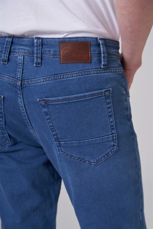 Morven Erkek Mavi Denim 5 Cep Slim Fit Jean