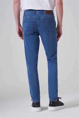 Morven Erkek Mavi Denim 5 Cep Slim Fit Jean