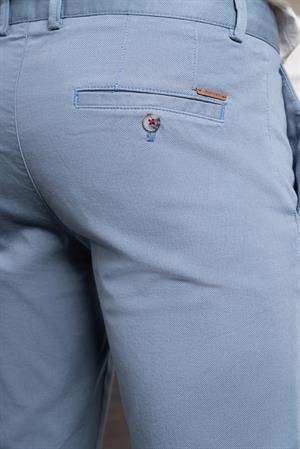 Morven Erkek Mavi Dynamic Fit Rahat Kesim Chino Pantolon