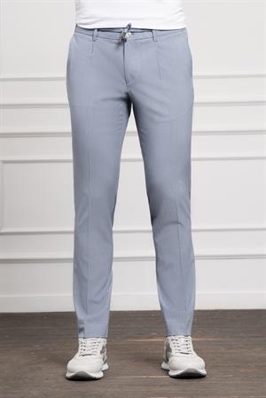 Morven Erkek Mavi Poliviskon Trend İpli Jogger Slim Fit Dar Kesim Spor Pantolon