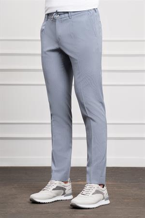 Morven Erkek Mavi Poliviskon Trend İpli Jogger Slim Fit Dar Kesim Spor Pantolon