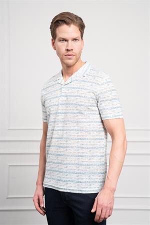 Morven Erkek Mavi Trend Dynamic Fit Rahat Kesim Polo Yaka T-Shirt