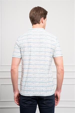 Morven Erkek Mavi Trend Dynamic Fit Rahat Kesim Polo Yaka T-Shirt