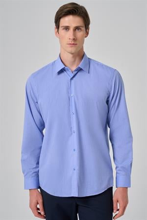Morven Erkek Mavi Trend Regular Fit Gömlek