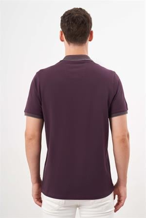 Morven Erkek Mürdüm Trend Polo Yaka Dynamic Fit T-Shirt