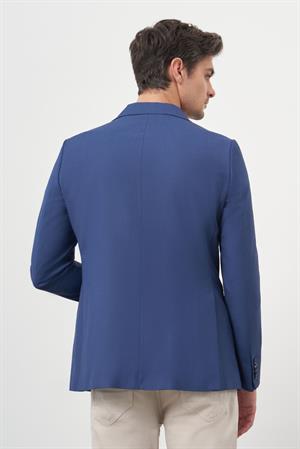 Morven Erkek Parlement Poliviskon Slim Fit Mono Yaka Klasik Ceket