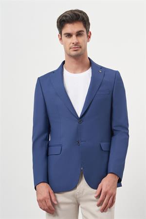 Morven Erkek Parlement Poliviskon Slim Fit Mono Yaka Klasik Ceket
