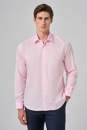 Morven Erkek Pembe Dynamic Fit Sert Yaka Gömlek