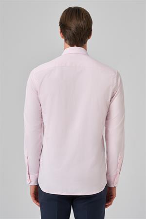 Morven Erkek Pembe Slim Fit Sert Yaka Gömlek