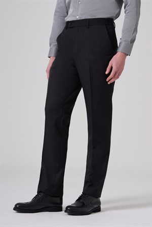 Morven Erkek Siyah Basic Düz Dynamic Fit Pantolon