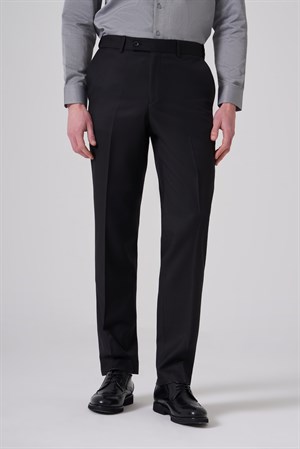 Morven Erkek Siyah Basic Düz Dynamic Fit Pantolon