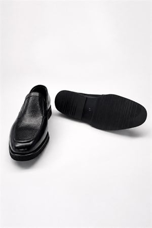 Morven Erkek Siyah Classic Analin Loafer Kauçuk Taban Ayakkabı