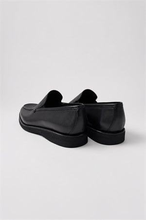 Morven Erkek Siyah Classic Analin Loafer Kauçuk Taban Ayakkabı