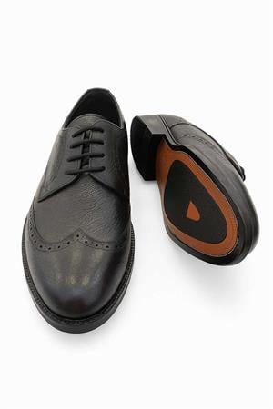 Morven Erkek Siyah Classic Analin Neolit Taban Ayakkabı