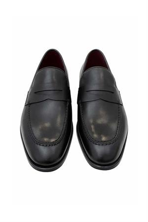 Morven Erkek Siyah Classic Analin Neolit Taban Kuşaklı Ayakkabı