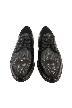 Morven Erkek Siyah Classic Rugan Neolit Taban Ayakkabı