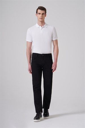 Morven Erkek Siyah Denim 5 Cep Dynamic  Fit Jean