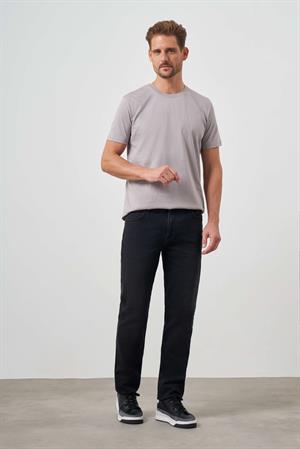Morven Erkek Siyah Denim 5 Cep Dynamic Fit Jean Kot Pantolon