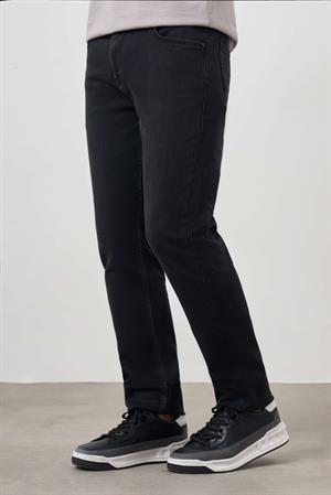 Morven Erkek Siyah Denim 5 Cep Dynamic Fit Jean Kot Pantolon