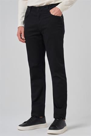 Morven Erkek Siyah Denim 5 Cep Dynamic Fit Jean Kot Pantolon