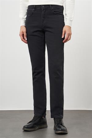 Morven Erkek Siyah Denim 5 Cep Dynamic Fit Jean Kot Pantolon