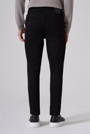 Morven Erkek Siyah Denim 5 Cep Slim Fit Jean