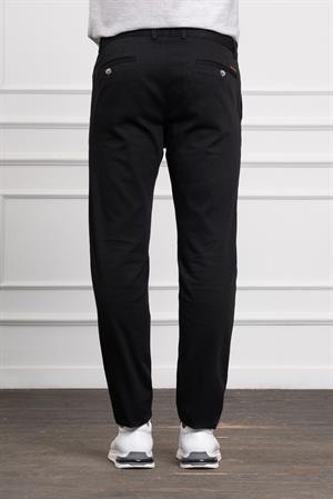 Morven Erkek Siyah Dynamic Fit Rahat Kesim Chino Pantolon
