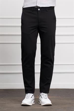 Morven Erkek Siyah Dynamic Fit Rahat Kesim Chino Pantolon