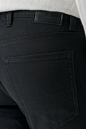Morven Erkek Siyah Mevsimlik Pamuk 5 Cep Slim Fit Jean Pantolon