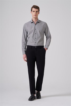 Morven Erkek Siyah Pamuk Trend Dynamic Fit Chino Pantolon