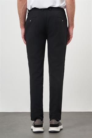 Morven Erkek Siyah Poliviskon Trend İpli Jogger Slim Fit Spor Pantolon