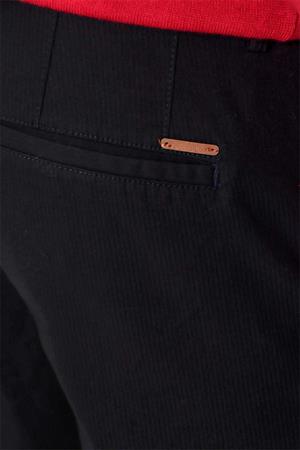 Morven Erkek Siyah Precis Pamuk Yan Cep Slim Fit Pantolon