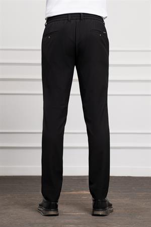Morven Erkek Siyah Slim Fit Dar Kesim İpli Jogger Pantolon