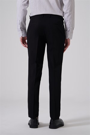 Morven Erkek Siyah Slim Fit Tokalı Pantolon