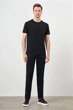 Morven Erkek Siyah Trend Polo Yaka Classic Regular Fit T-Shirt