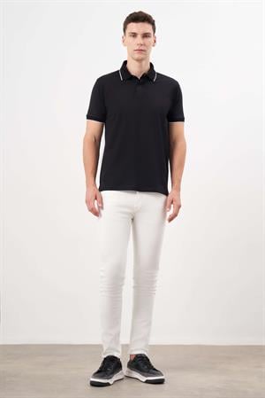 Morven Erkek Siyah Trend Polo Yaka Dynamic Fit T-Shirt