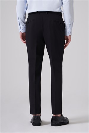 Morven Erkek Siyah Trend Yandan Lastikli Slim Fit Pantolon