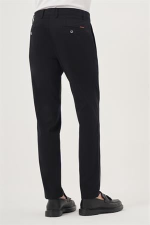 Morven Erkek Siyah Yazlık Pamuk Yan Cep Slim Fit Chino Pantolon