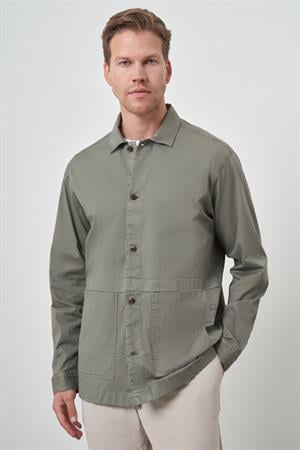 Morven Erkek Su Yeşili Worker Gömlek Ceket